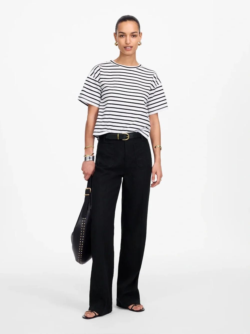 Madewell Patch Pocket 100% Linen Relaxed Pant - Size 10